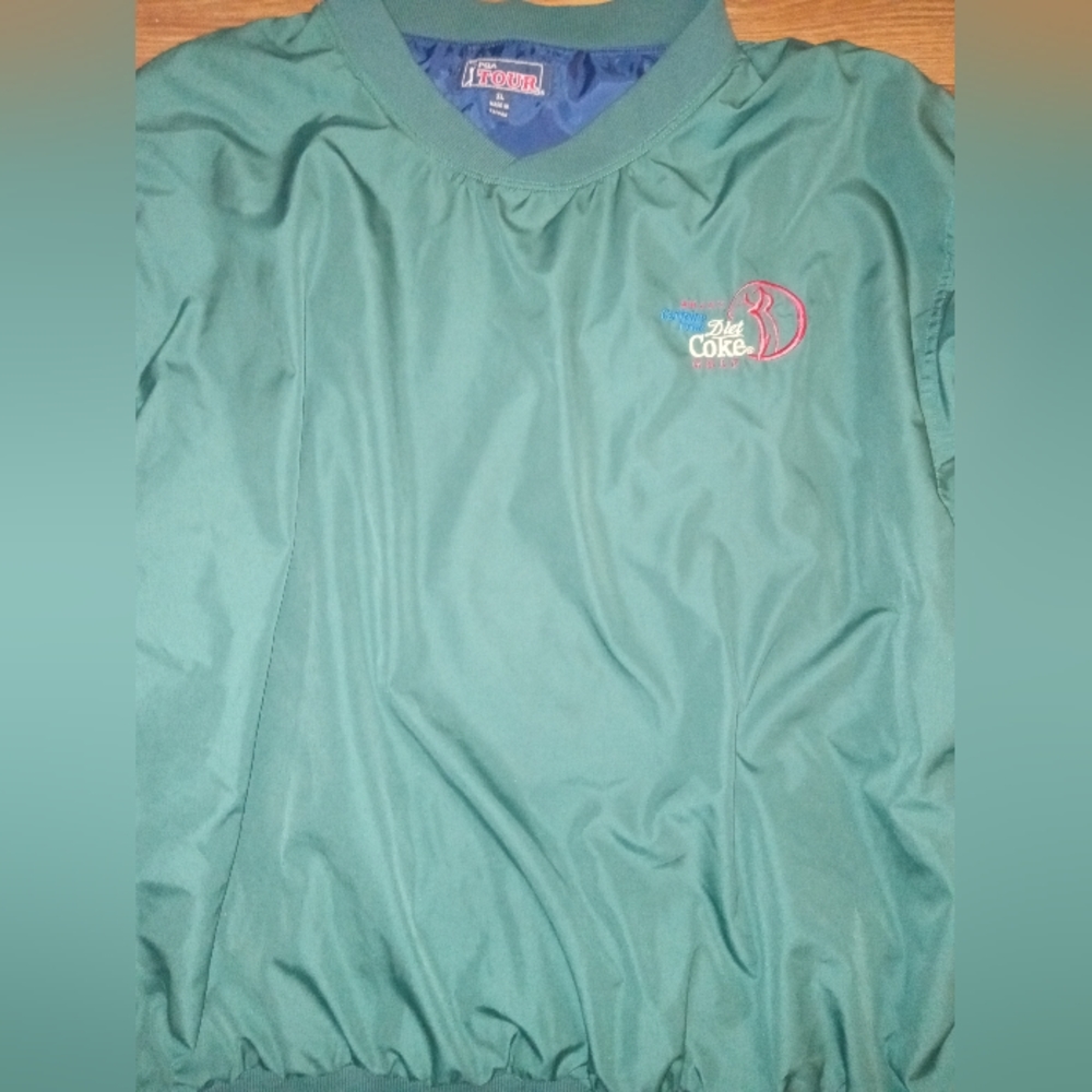 Vintage Enjoy Diet Coke PGA Tour Pullover/Windbreaker Golf XL